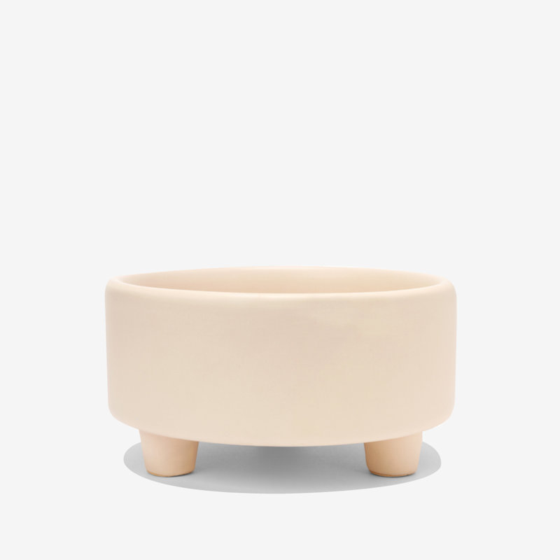 Uplift Ceramic Dog Bowl, Buttercream, Large (8 cups / 64 fluid oz)