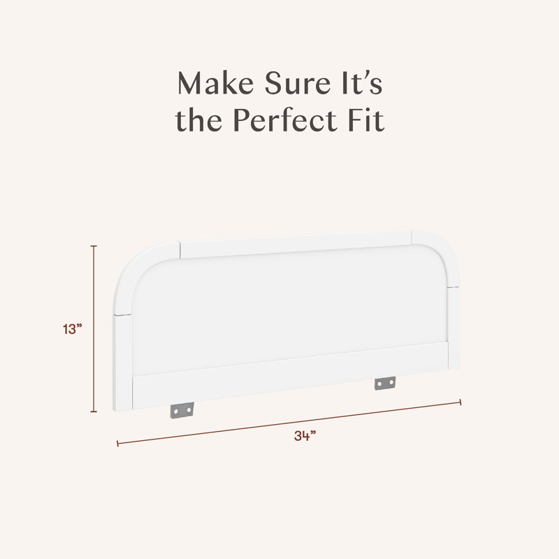 Twin/Full Bed Guardrail, White