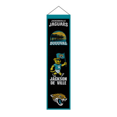 Décoration murale NFL Jacksonville Jaguars Icon, 8 x 32 po