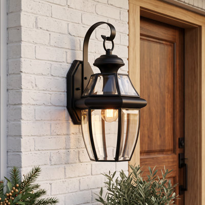 Lanterne murale d'extérieur 1 lumière Newbury Mystic Black