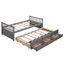 Lit de jour avec couchette et tiroirs, taille simple-1725148291
