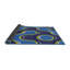 Tapis bleu tissé à la machine-566322853