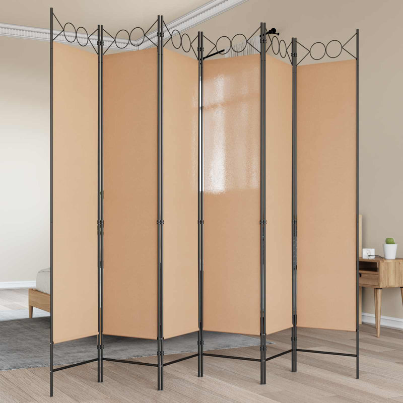 200cm H 6 - Panel Folding Room Divider, 6