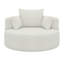 Fauteuil d'appoint pivotant avec 3 coussins amovibles-115839033