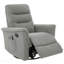 Fauteuil inclinable à bascule pivotant 270 ° avec massage, fauteuil manuel oscillant 2 positions avec poche latérale