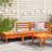 Patio Corner Sofas Gray Solid Wood Pine
