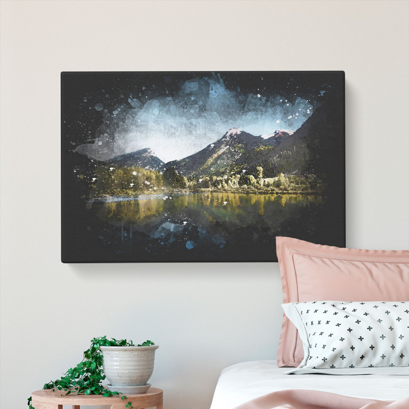 Alpine Lake In Colorado - Wrapped Canvas, 50cm H x 76cm W x 3cm D