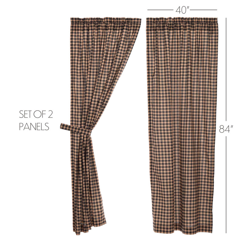 Authier Cotton Blend Room Darkening Curtain Panel Pair