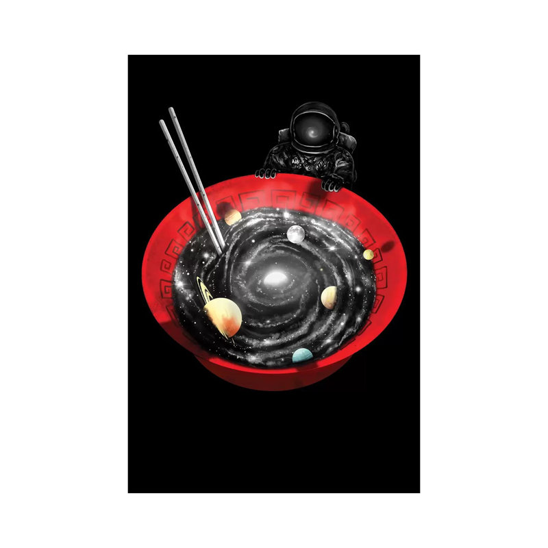 Cosmic Ramen II - Wrapped Canvas Print, 66.04cm H x 45.72cm W x 3.81cm D