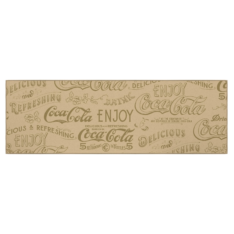 Tapis de couloir antidérapant Coca-Cola