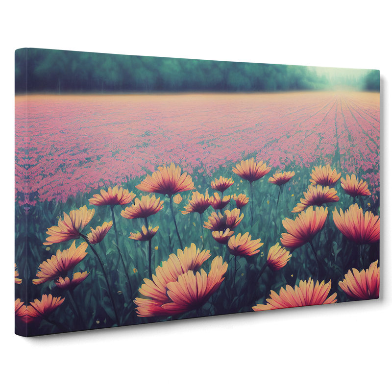 Popular Wildflowers Floral - Wrapped Canvas, 35cm H x 50cm W x 3cm D