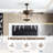 Cjay Ceiling Fan with Light Kit