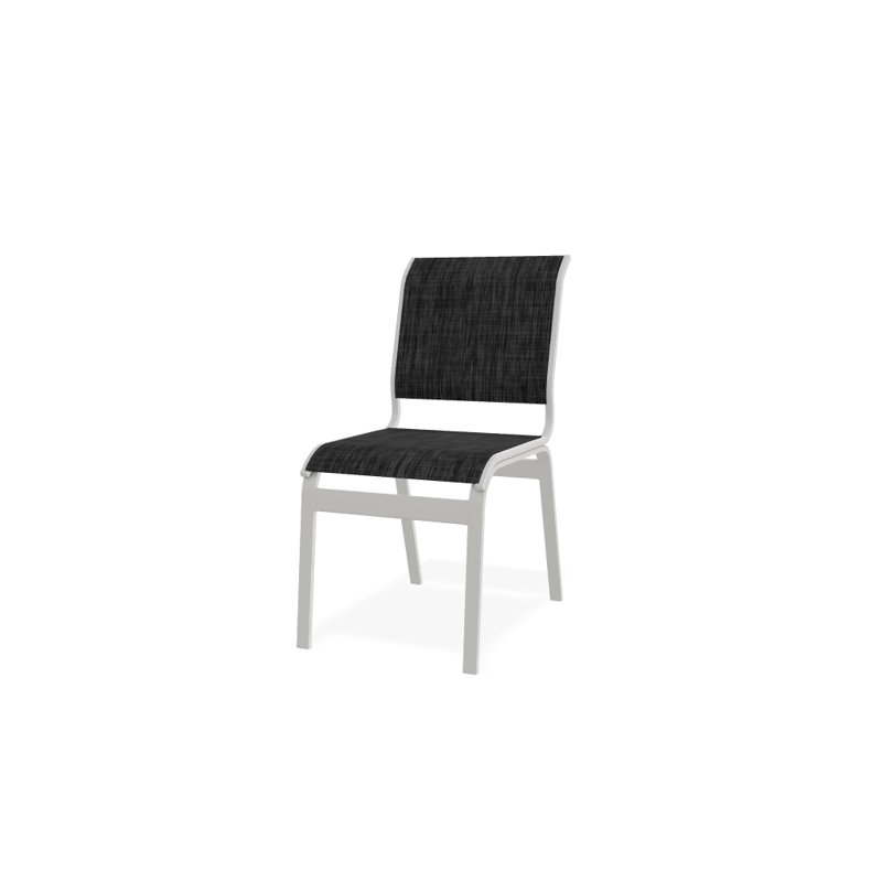 Chaise d'appoint de salle à manger Hiraku, Neige texturée, Ombre Augustine