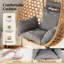 Outdoor/Indoor Swing Egg Chair with Stand