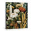 Abstrait botanique mural, décoration de fleurs tropicales terreuses, affiche Boho, décoration murale pour la maison, chambre, salon, toile de 8 x 10 pouces