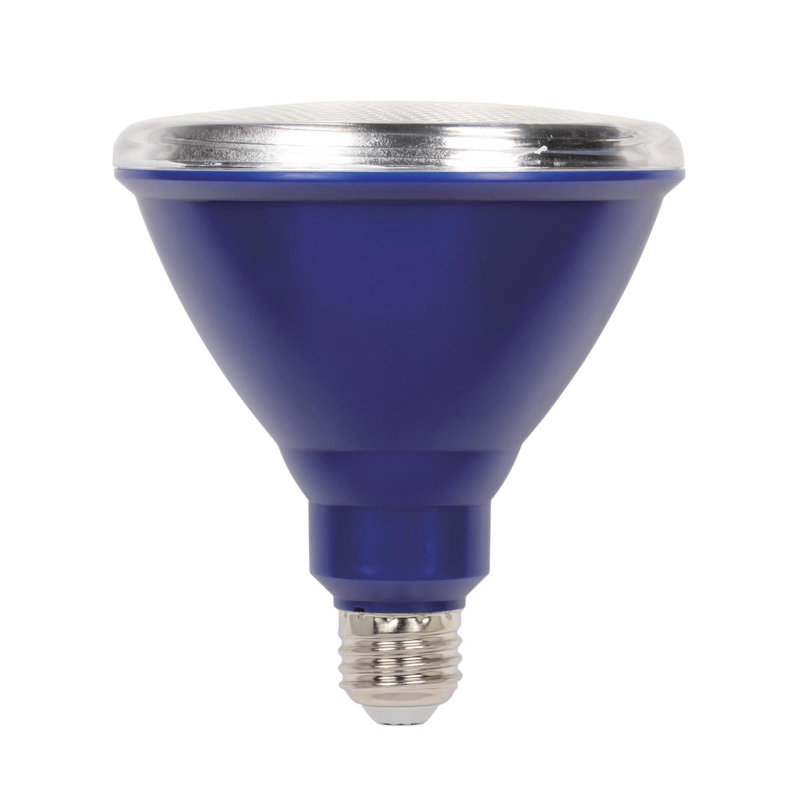 15 Watt (100 Watt Equivalent), 6-Pack PAR38 LED, Light Bulb, Blue E26/Medium (Standard) Base