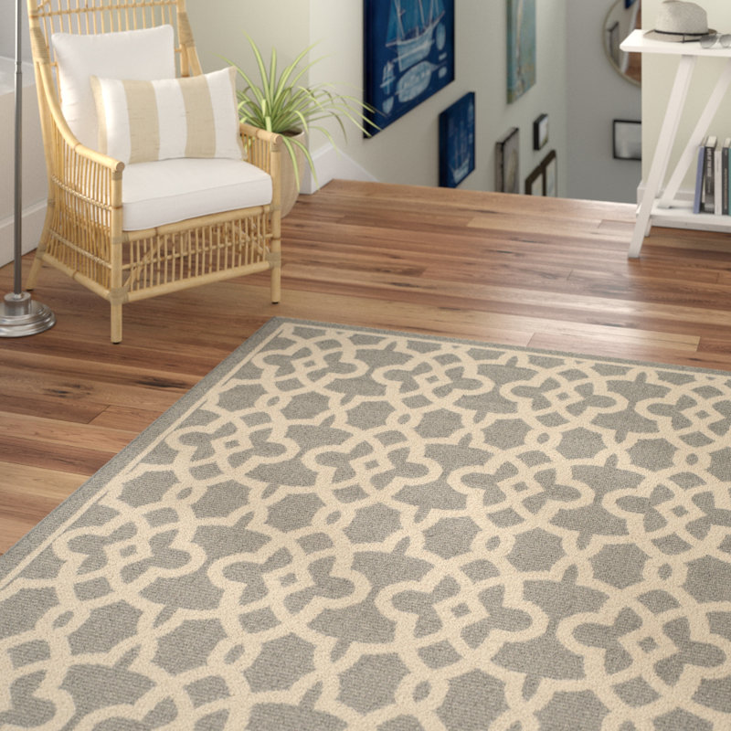 Tapis intérieur / extérieur Courtyard Performance Chevron, Rectangle 5 pi 3 po x 7 pi 7 po