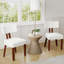 Chaises de salle à manger latérales rembourrées de 18 po de hauteur H 18 po avec pieds en bois massif brun-1688791775-1694100217-1695846178