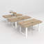 Table de salle à manger extensible pour 6, 8, table de cuisine en bois extensible, longue et grande table de conférence extensible