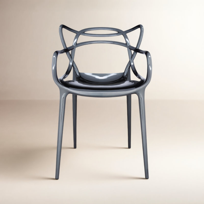 Fauteuil en métal Master, Titane