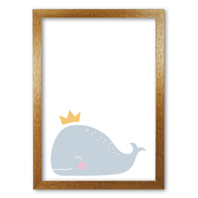 Whale With Crown - Print