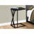 Black Accent Table For Living Room Snacks, Modern Style With Asymmetrical Triangle Metal Detail, 10.53 In Depth, 18.71 Width, Assembly Required Table, Design Room, Inches Long, 18.25 Wide, Needed