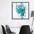 Toile avec cadre gris