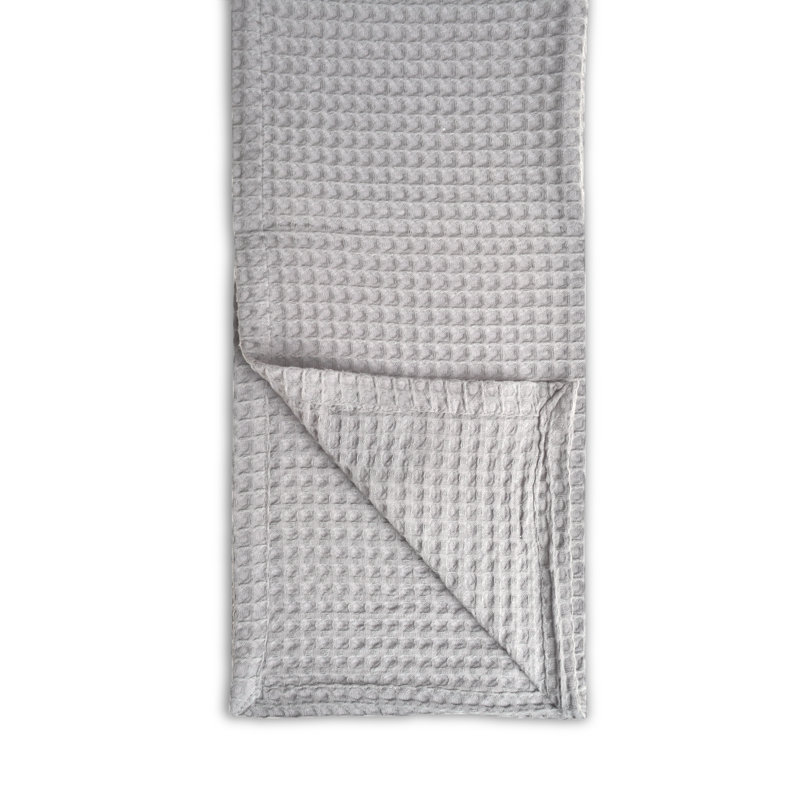 Hotel Waffle Blanket Bedspread, 225 x 250cm Bedspread, Dove Grey