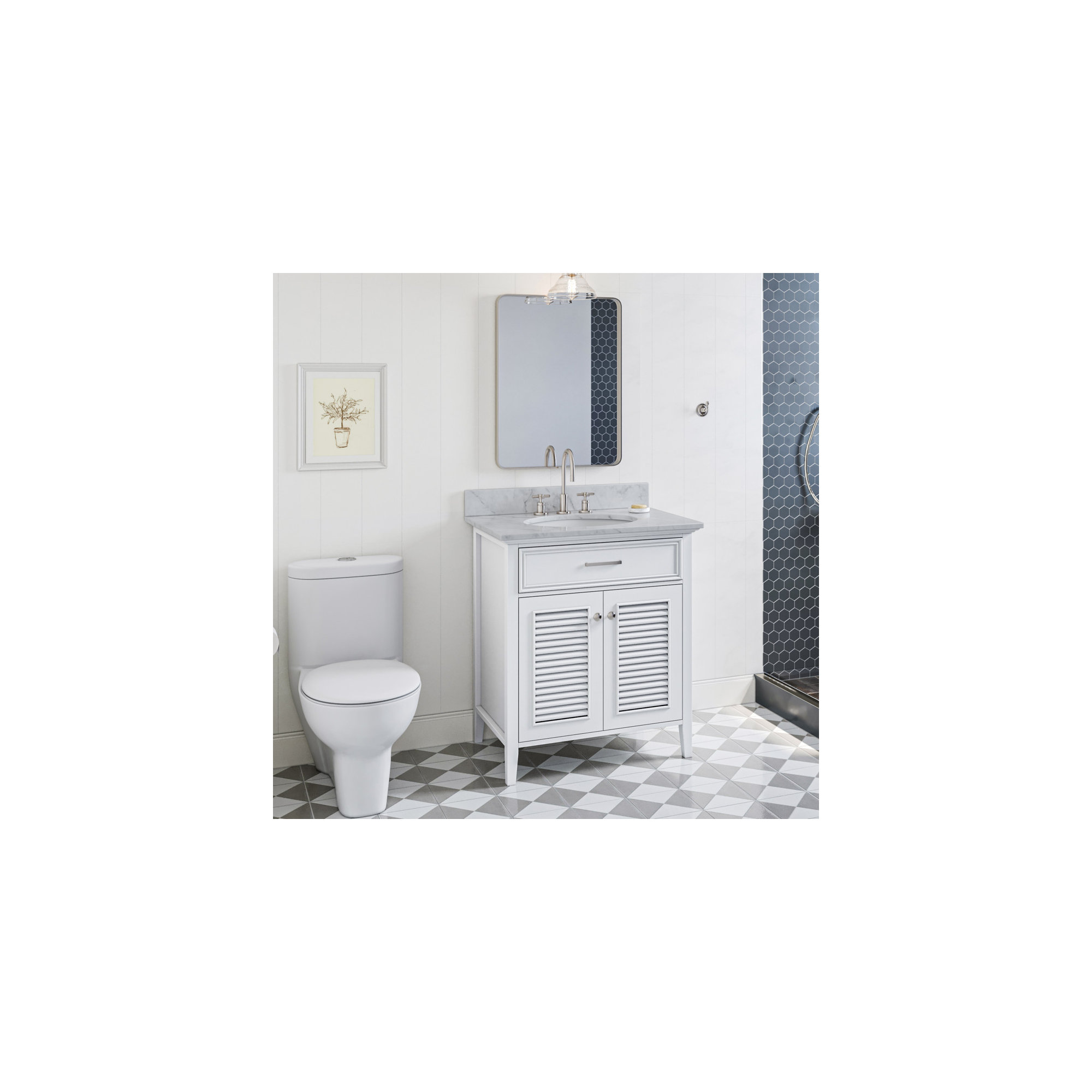 31'' Single Bathroom Vanity, White