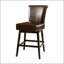 Tabouret de comptoir pivotant en cuir synthétique de 28 po
