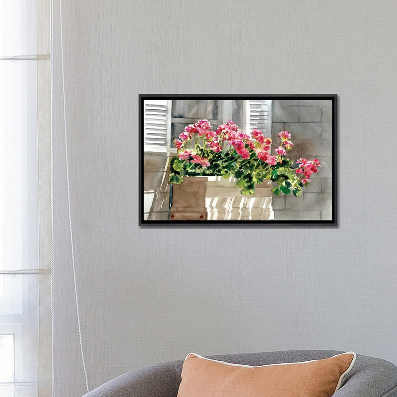 Boxed In, 18'' H x 26'' W, Distressed Black Floater Framed