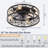 18" Vintage Caged Ceiling Fan Light with Remote, Quiet Industrial Design-157203025