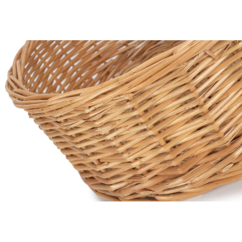 Finland Small Straight sided Wicker Tray Basket 