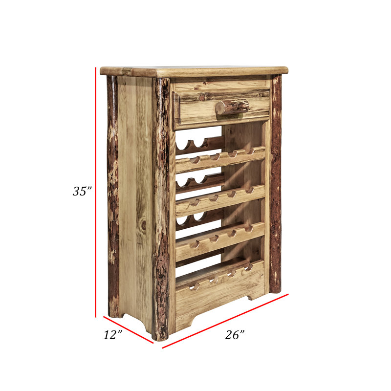Tustin 26'' Solid Wood Wine Bar