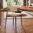 Round Mid-Century Farmhouse Solid Wood Dining Table Set With 360° Silent Turntable-1209253791-1209726582