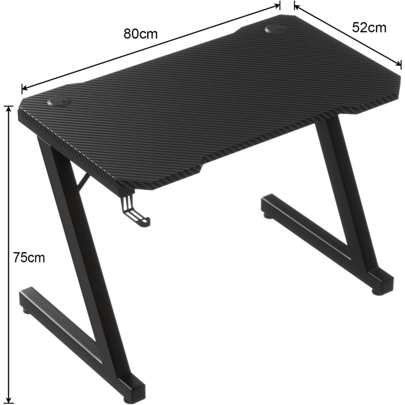 Cielle 80cm W Rectangle Computer Desk