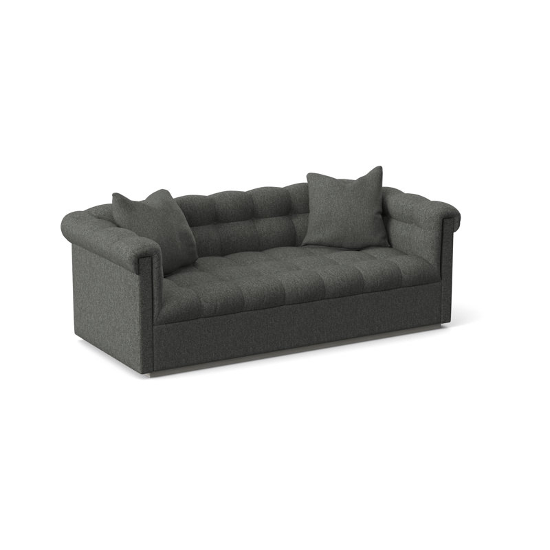 Thom Filicia Home 88" Nottingham Mid Sofa, Ian Pewter, Wrenn