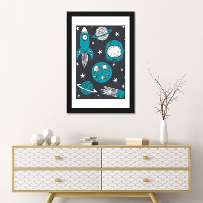 « space age », impression sur toile tendue