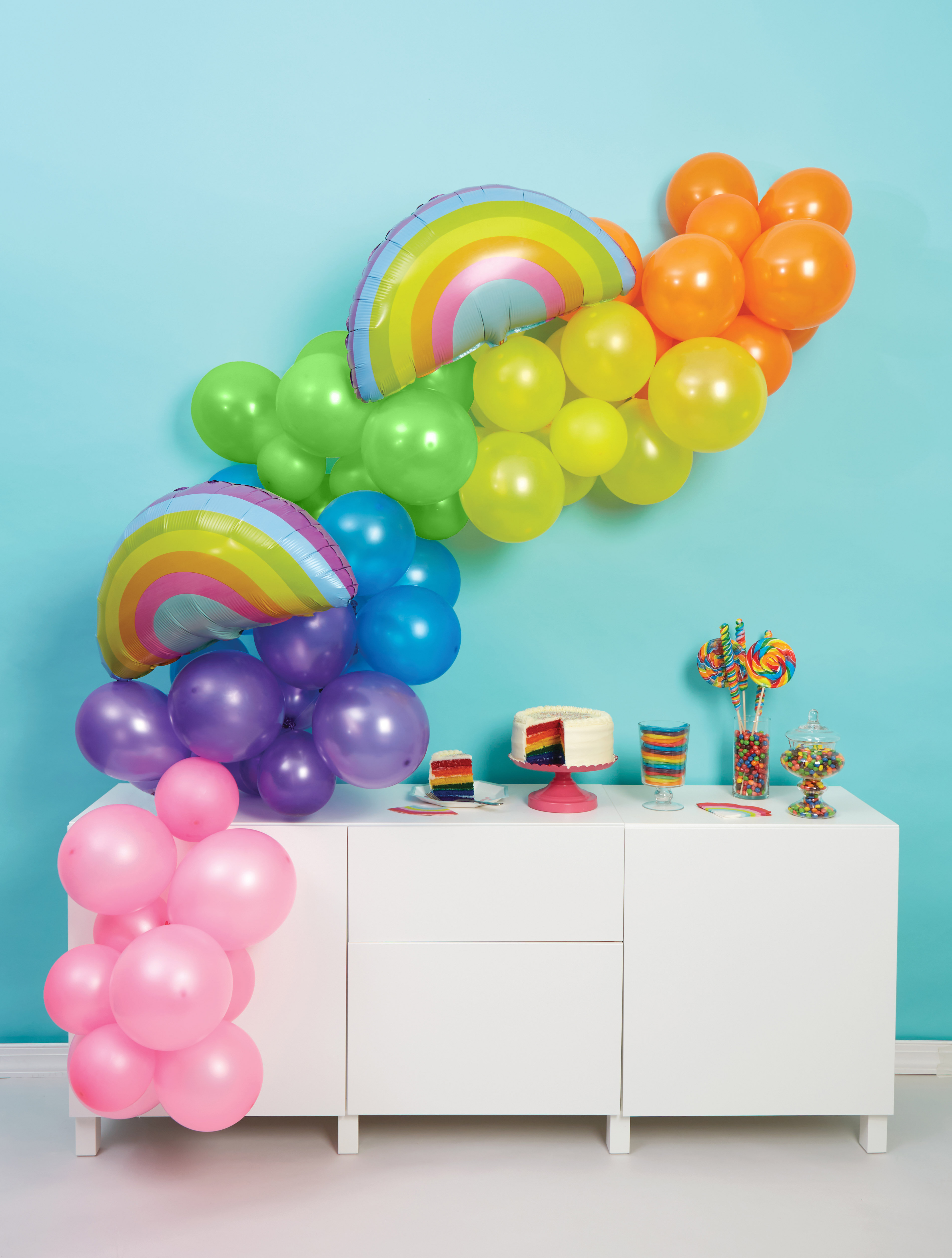 SPECOOL Pastel Balloon Arch Kit, Balloon Garland Rainbow Party