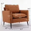 Fauteuil d'appoint en similicuir, fauteuil Clue-2132189907