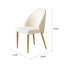 Chaise de salle à manger en acier inoxydable