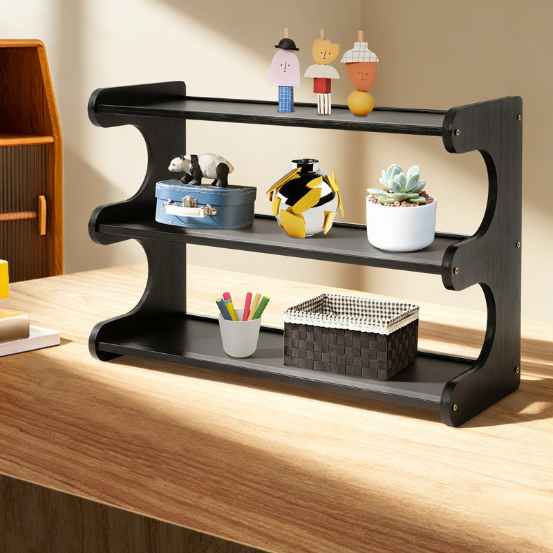 Rangement à 3 niveaux pour tasses à café, porte-tasses pour comptoir, porte-tasses en bambou