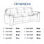 Robidoux 3 Seater Faux Leather Sofa-25211367