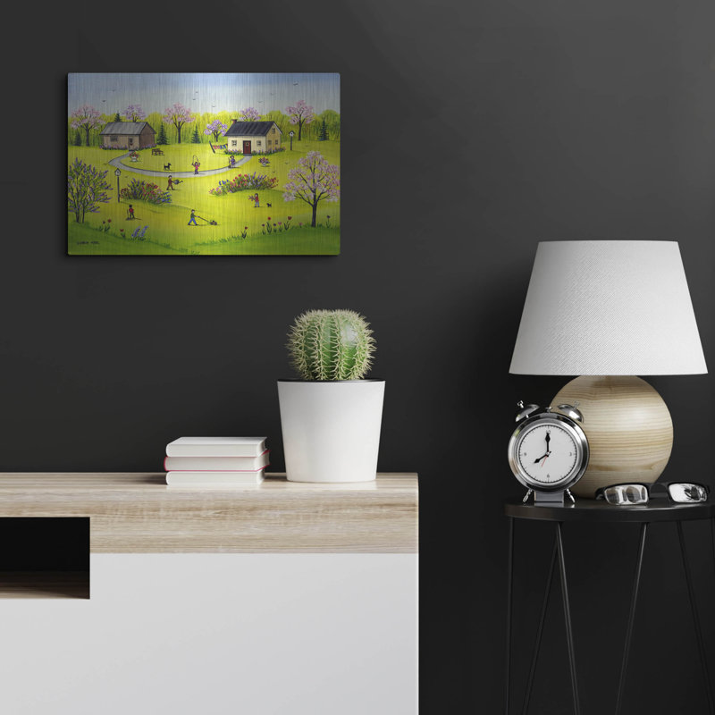 Lark Manor ™ «Beautiful Day» par Sharon Mark, art mural en métal, H 16 po x l 24 po