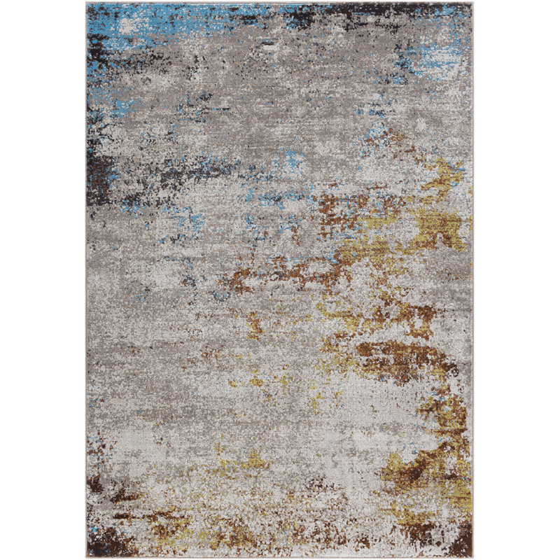 Aleisha Abstract Indoor Rug, Rectangle 5'3" x 7'7"