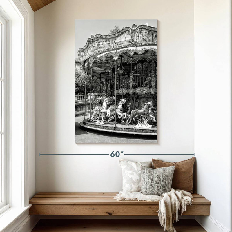 Paris Merry Go Round, H 48 po x l 32 po
