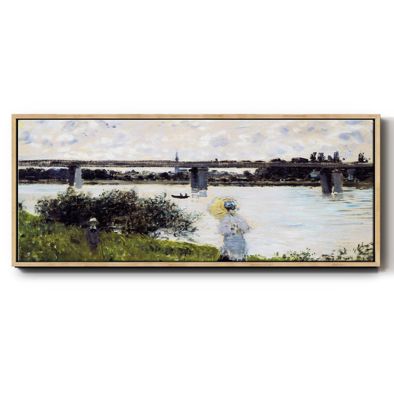 La promenade près du pont d'Argenteuil, 1874, Naturel, H 12 po x l 30 po x P 1,5 po