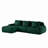 114" L-Shaped Modular Sectional Sofa For Living Room,Flannelette Fabric,3-Seater Couch,Deep Seat,Boneless Sofa,Movable Ottoman,Buckle Connection,Anti-Slip Design,No Assembly-231793789