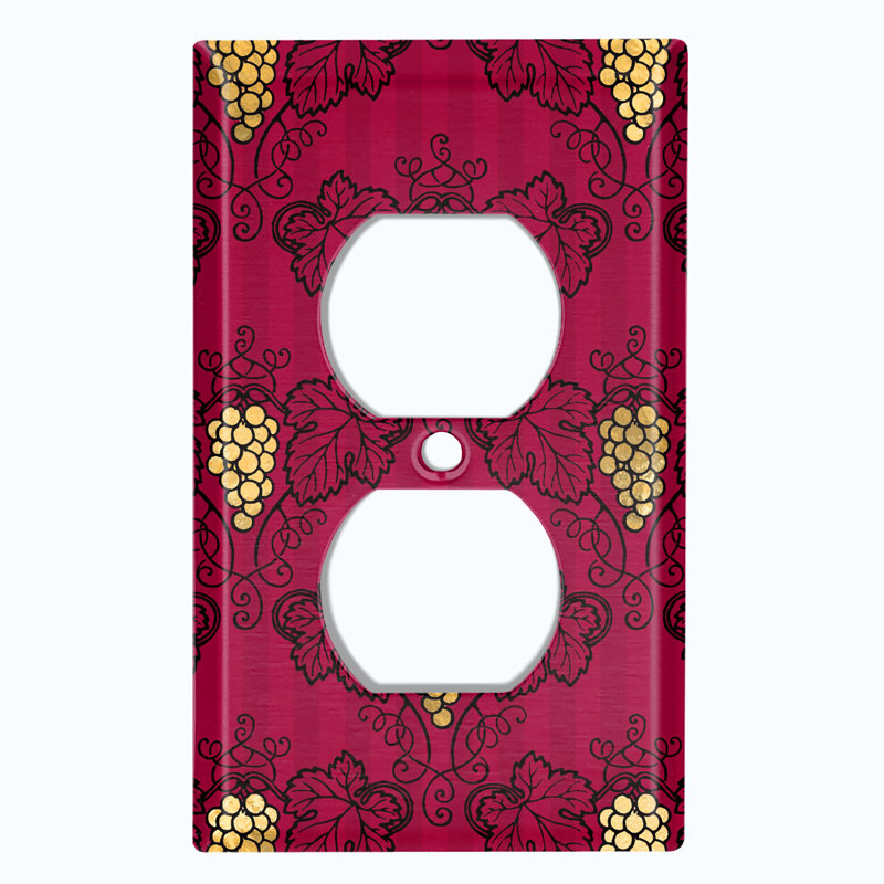 Patterned 1 - Gang Toggle Light Switch Standard Wall Plate