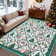 Christmas Rugs for Living Room Ultra-Soft Bedroom Carpet with Non-Slip Backing, Washable Low Pile Indoor Rug, Non- Shedding Decorative Xmas Floor Mats for Office, Kitchen